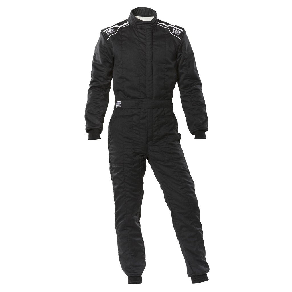 OMP Sport 2 Layer FIA Approved Racing Suit - Fireproof Motorsport Jumpsuit for Karting, Drifting & Track Racing