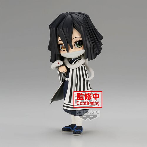 Demon Slayer Q Posket Obanai Iguro Figure (Version A) - Anime Collectible for Fans, Home Decor, and Gift for Anime Lovers