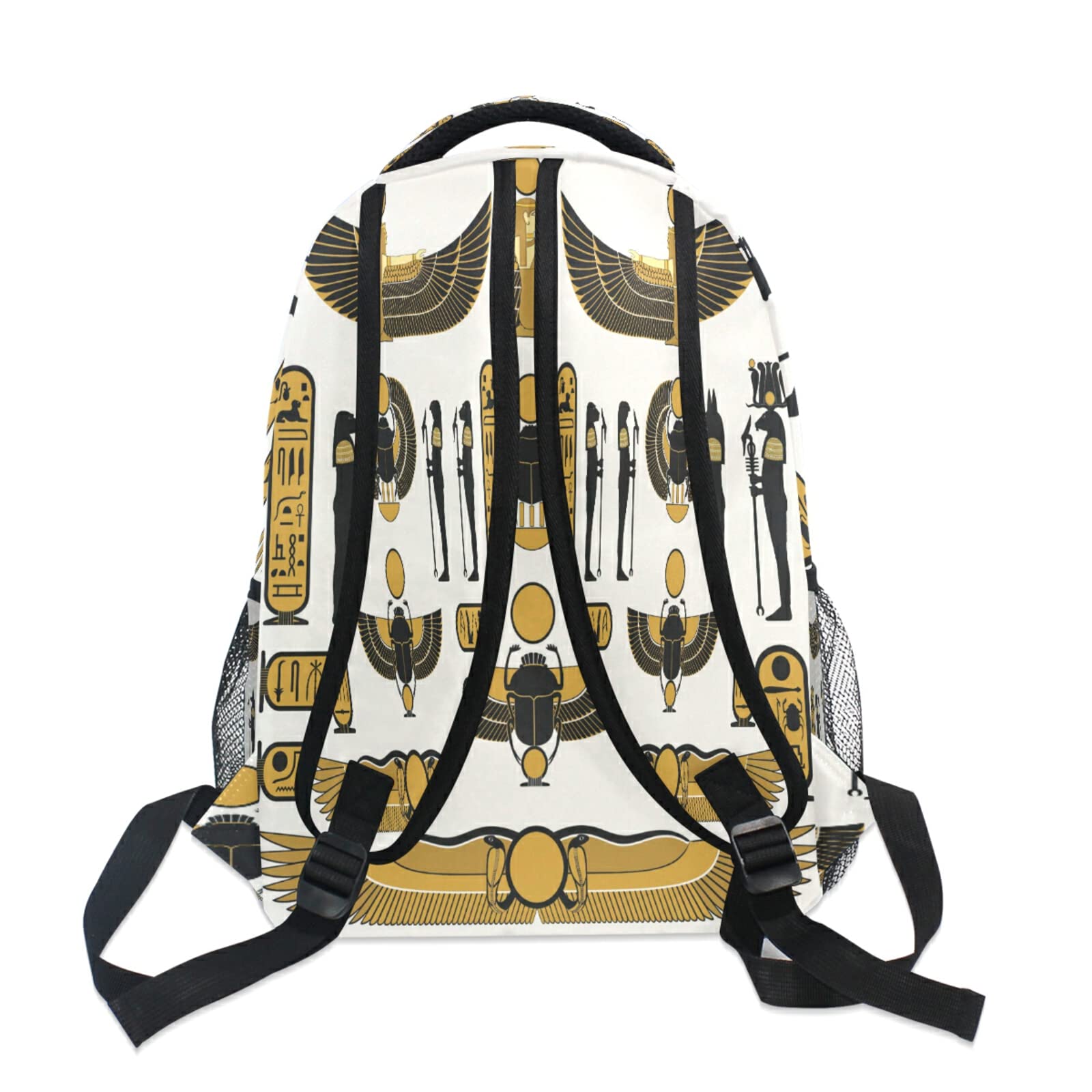 Ancient Egyptian Print Backpack for Teens & Adults - 15 Inch Laptop School Bag for Boys, Girls, Men & Women | Durable Bookbag for College, Travel, Hiking & Camping | Stylish Daypack for Students & Professionals