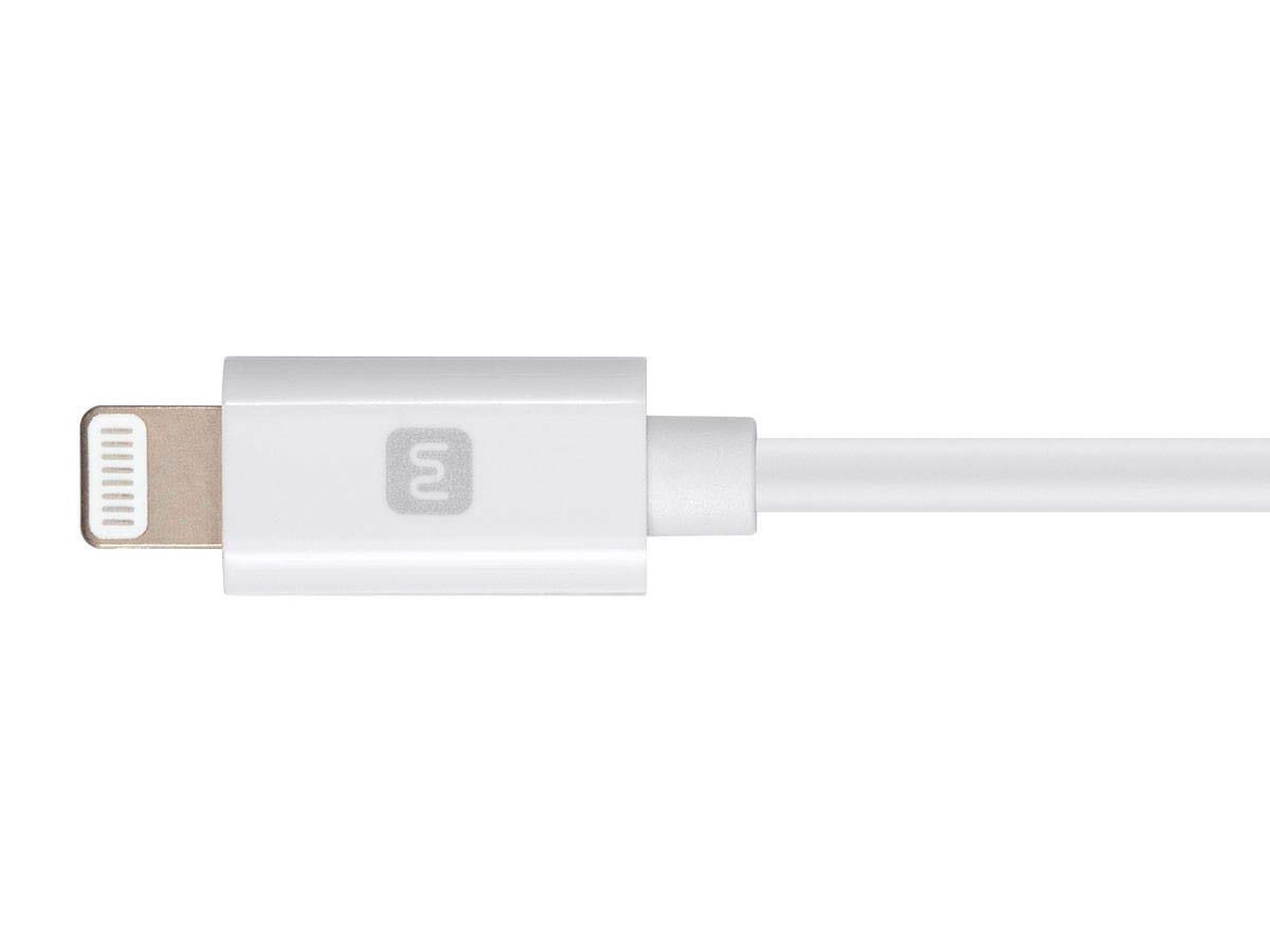 Monoprice Apple MFi Certified Lightning to USB-C Charging & Sync Cable - 3ft Fast Charging Cord for iPhone, iPad, iPod with Lightning Port (White) - Perfect for Home, Office & Travel Charging