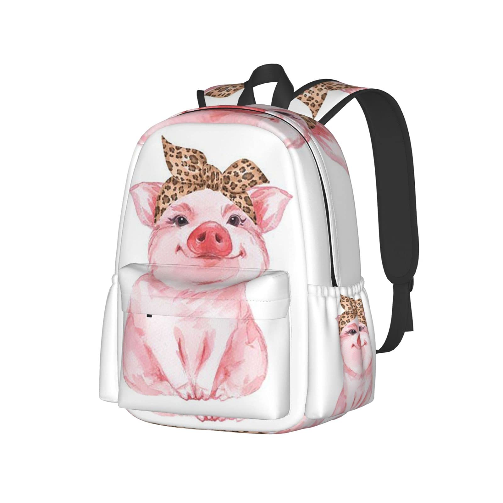 KiuLoam 17 Inch Laptop Backpack - Cute Pig Design School Backpack, Waterproof College Bookbag for Men & Women - Perfect for Work, Travel & Daily Commute