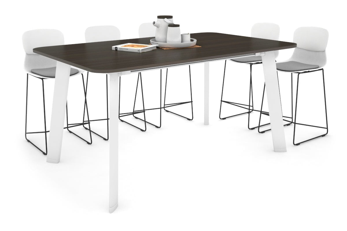 Switch Collaborative Large Counter High Table with Rounded Corners - 1800L x 1100W - Modern Office & Cafe Furniture for Workspaces & Meeting Areas