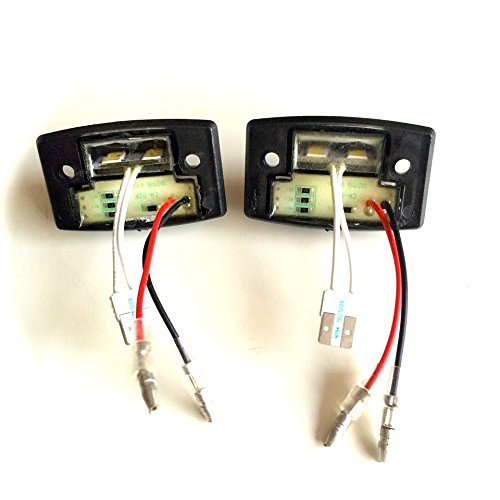 94-02 Dodge RAM 1500-5500 LED License Plate Light Kit with White & Red Running Lights - Durable Replacement for Truck Nighttime Visibility & Safety