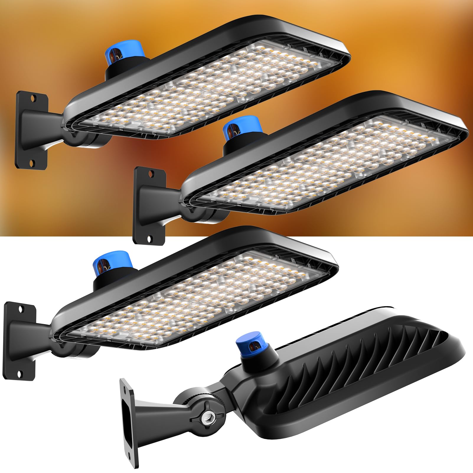 240W LED Parking Lot Lights (240x1W) - 36000LM, 150LM/W, 5000K Daylight, ETL Certified - Smart Photocell Outdoor Pole Lights for Commercial Use (30-40ft Height) - 2 Pack with 7-Year Warranty | Ideal for Parking Lots, Gas Stations, Warehouses & Industrial Areas