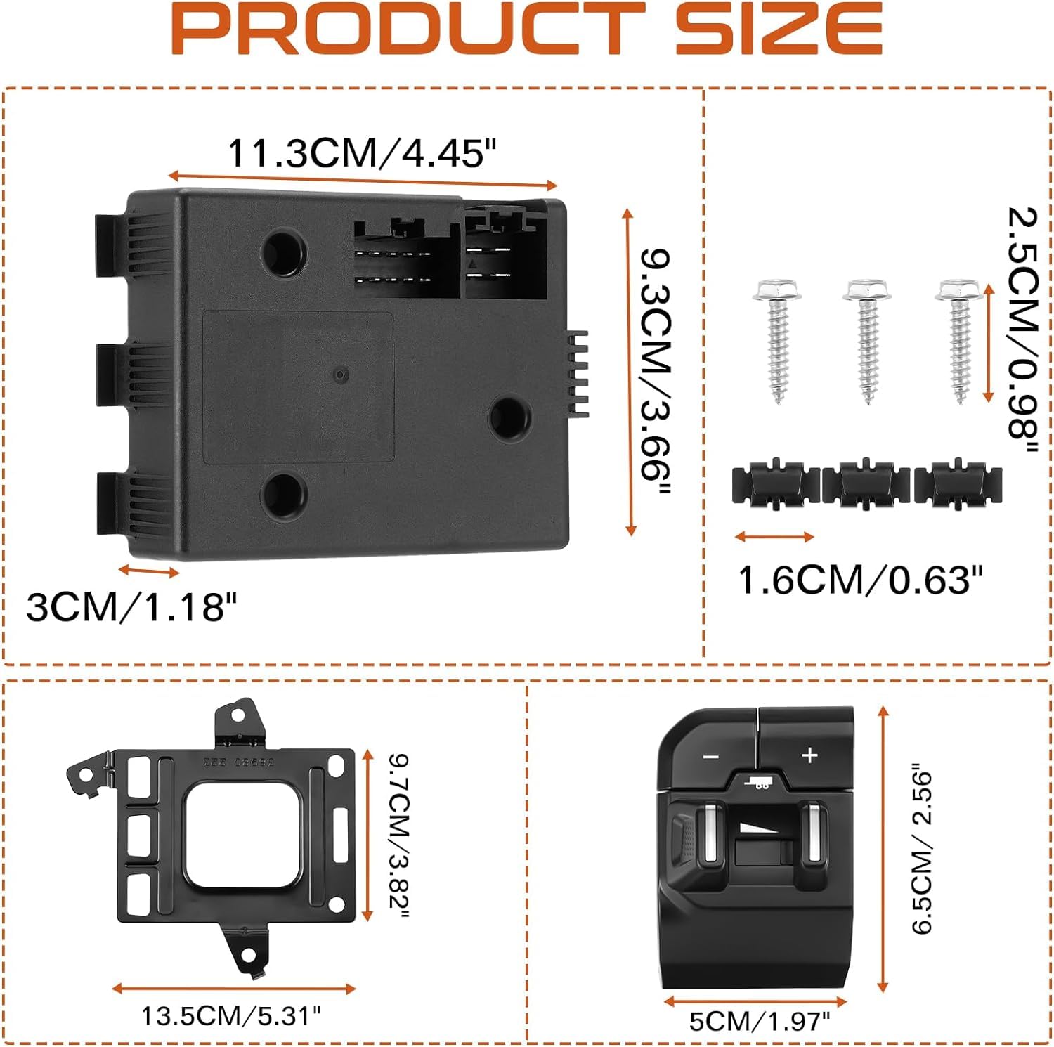 RAM DT 1500 Trailer Brake Controller Module (2019-2022 New Body Style) - 82215278AE Replacement Part for Smooth Towing & Safe Braking | Compatible with RAM 1500 Trucks | Perfect for Hauling Trailers, Campers & Heavy Loads