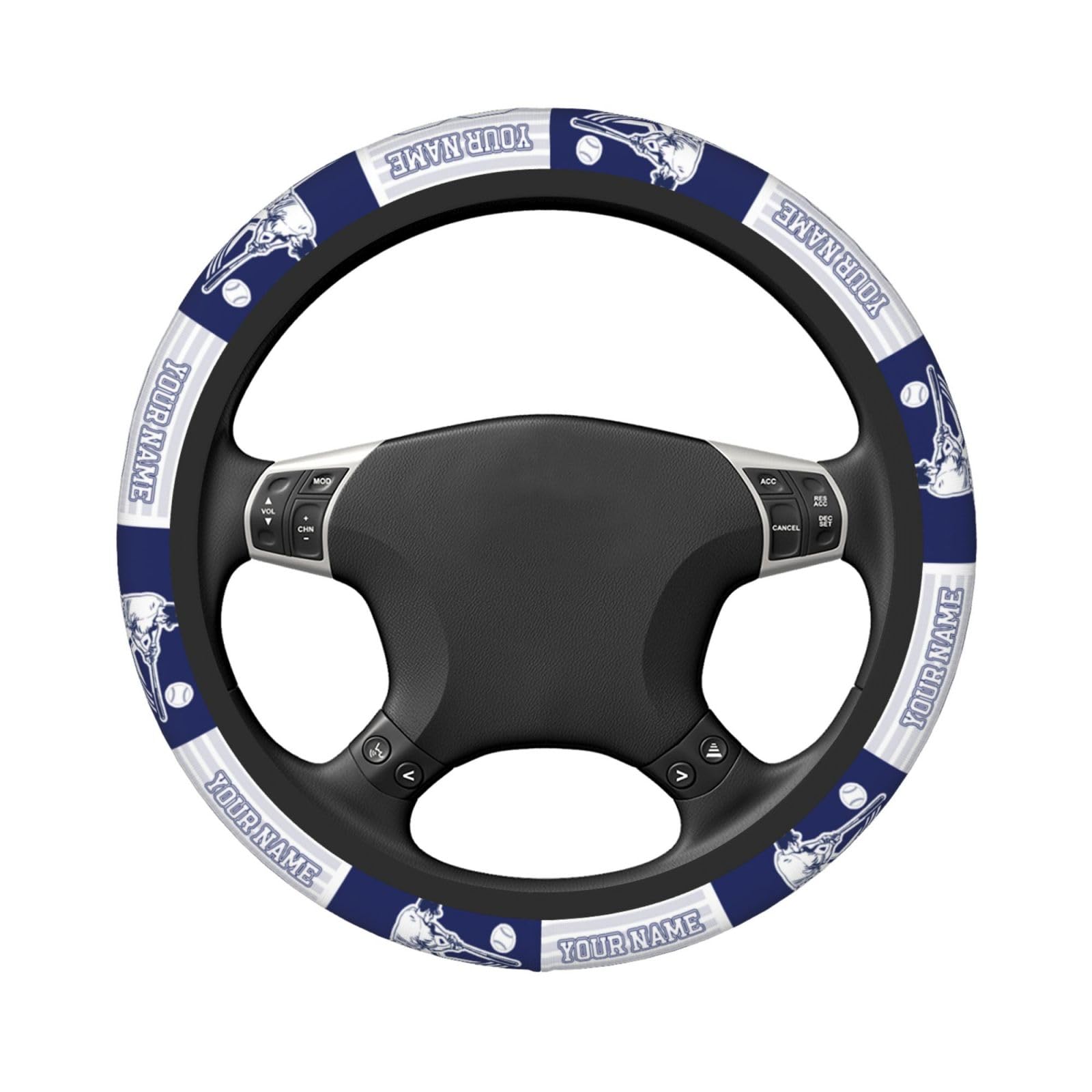 Custom Personalized Anti-Slip Steering Wheel Cover - LA Dodgers Themed with Name & Number - Universal Fit for Cars, SUVs & Trucks - Perfect Gift for Baseball Fans & Car Enthusiasts - Great for Game Day, Commuting & Road Trips