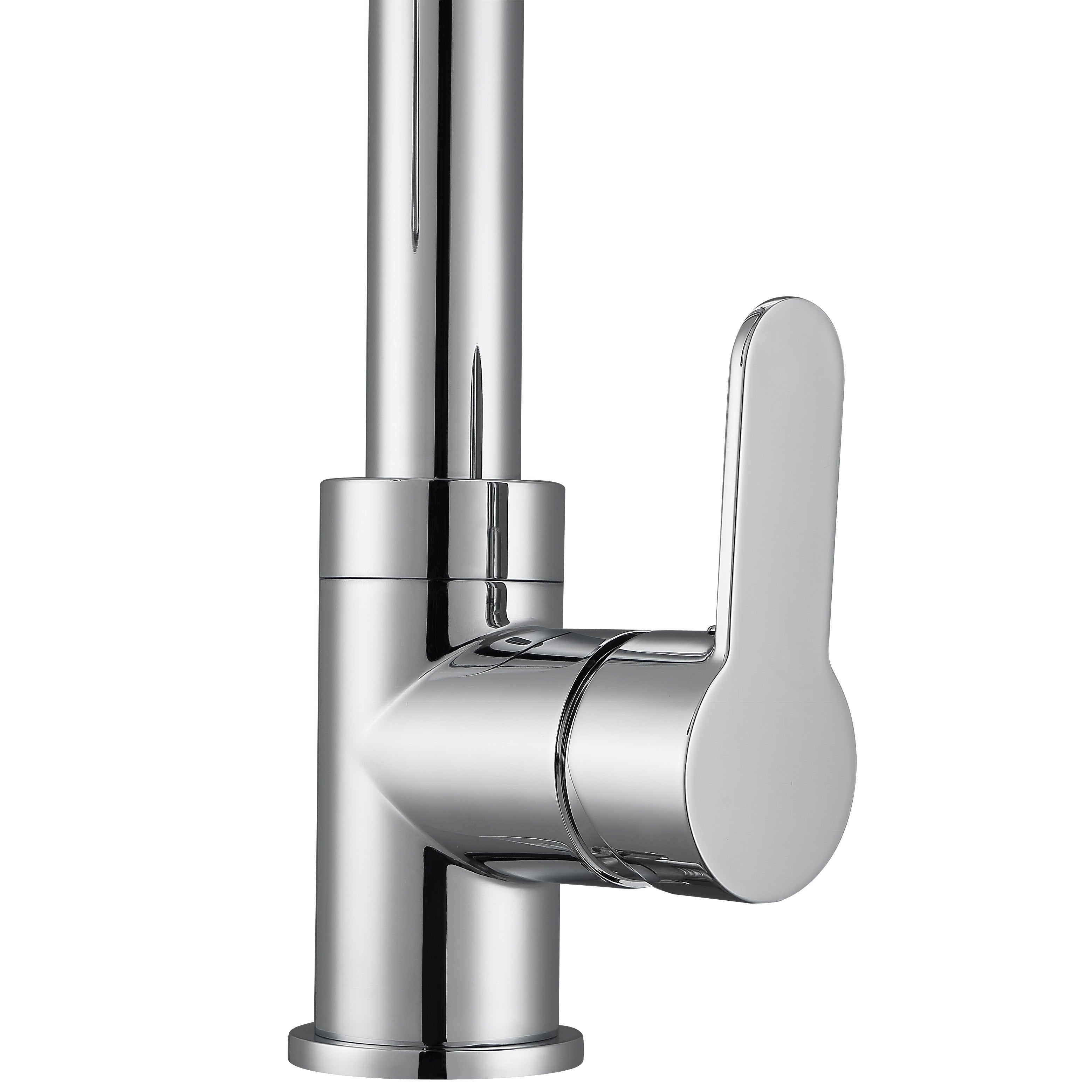 Chrome Rivella Pull Down Single Handle Dual Spray Kitchen Faucet - Perfect for Modern Home & Restaurant Sinks