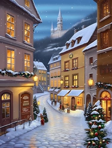 winter city street