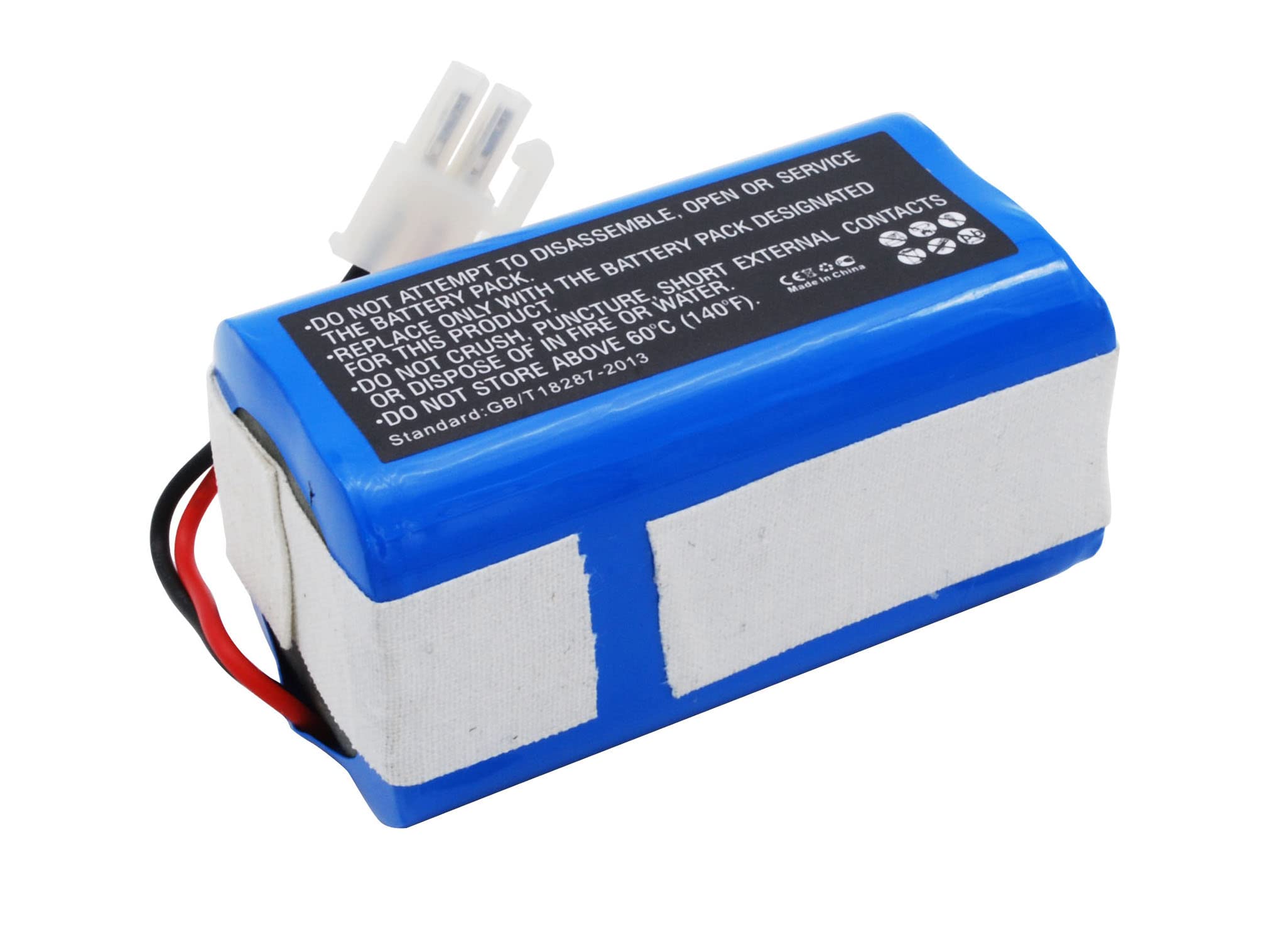 Synergy Digital Vacuum Cleaner Battery - 14.8V 2200mAh Li-ion Replacement for ILIFE Y8H4 & Ecovacs 4ICR19/65 - Ultra High Capacity Robotic Vacuum Battery for Home Cleaning & Pet Hair Removal