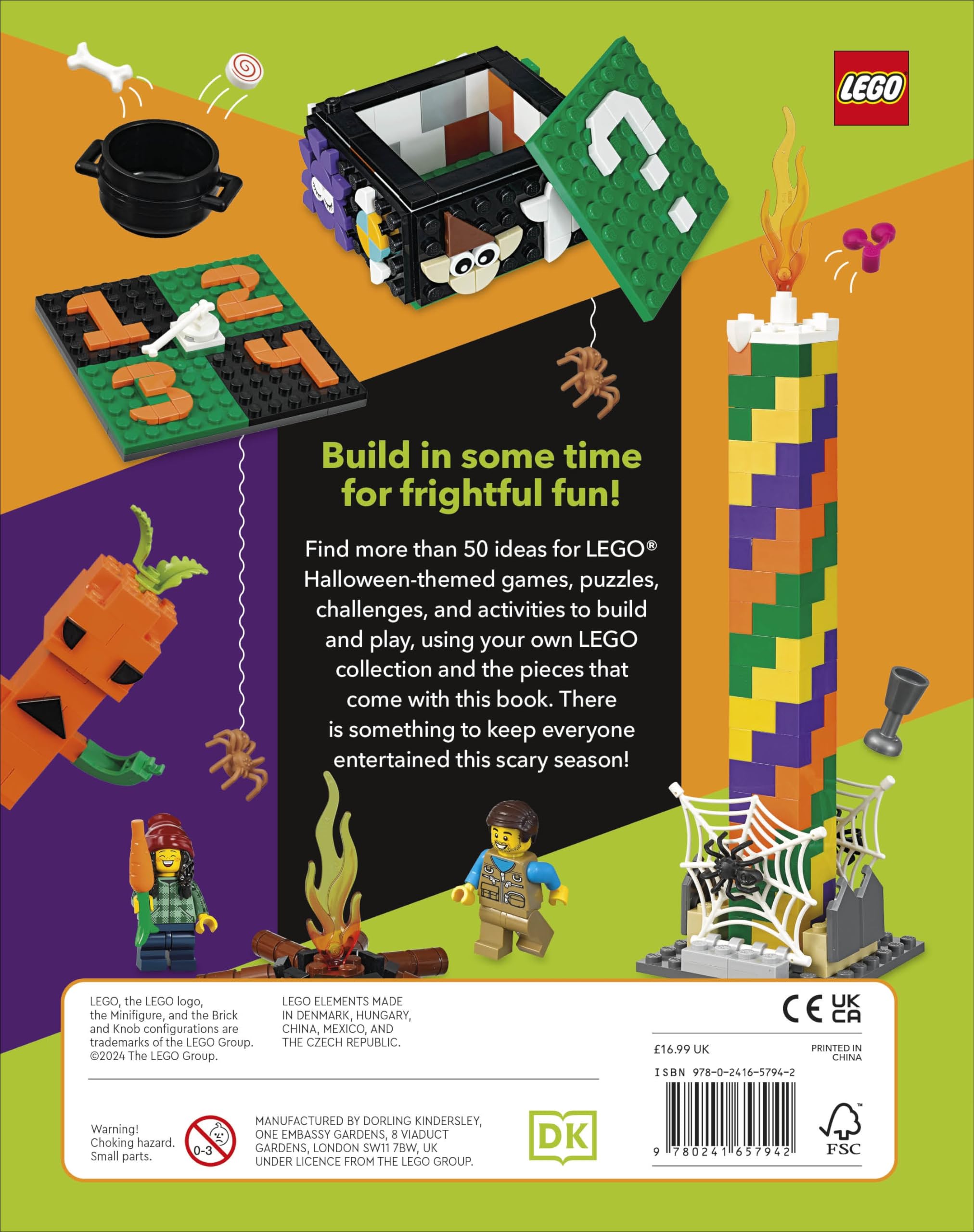 LEGO Halloween Games Book: 50 Fun Games, Challenges, Puzzles & Activities for Kids - Perfect for Halloween Parties & Family Game Nights