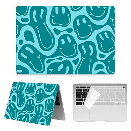 1Pack:Lake blue smiley