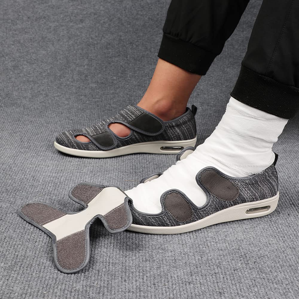 **JBTNBX Women's Diabetic Walking Shoes – Extra Wide Width Adjustable Sneakers for Swollen Feet & Edema Relief – Comfortable Footwear for Elderly & Diabetics – Ideal for Daily Walking, Nursing & Mobility Support**