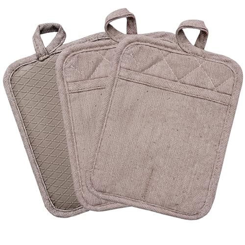 Khaki Pot Holders
