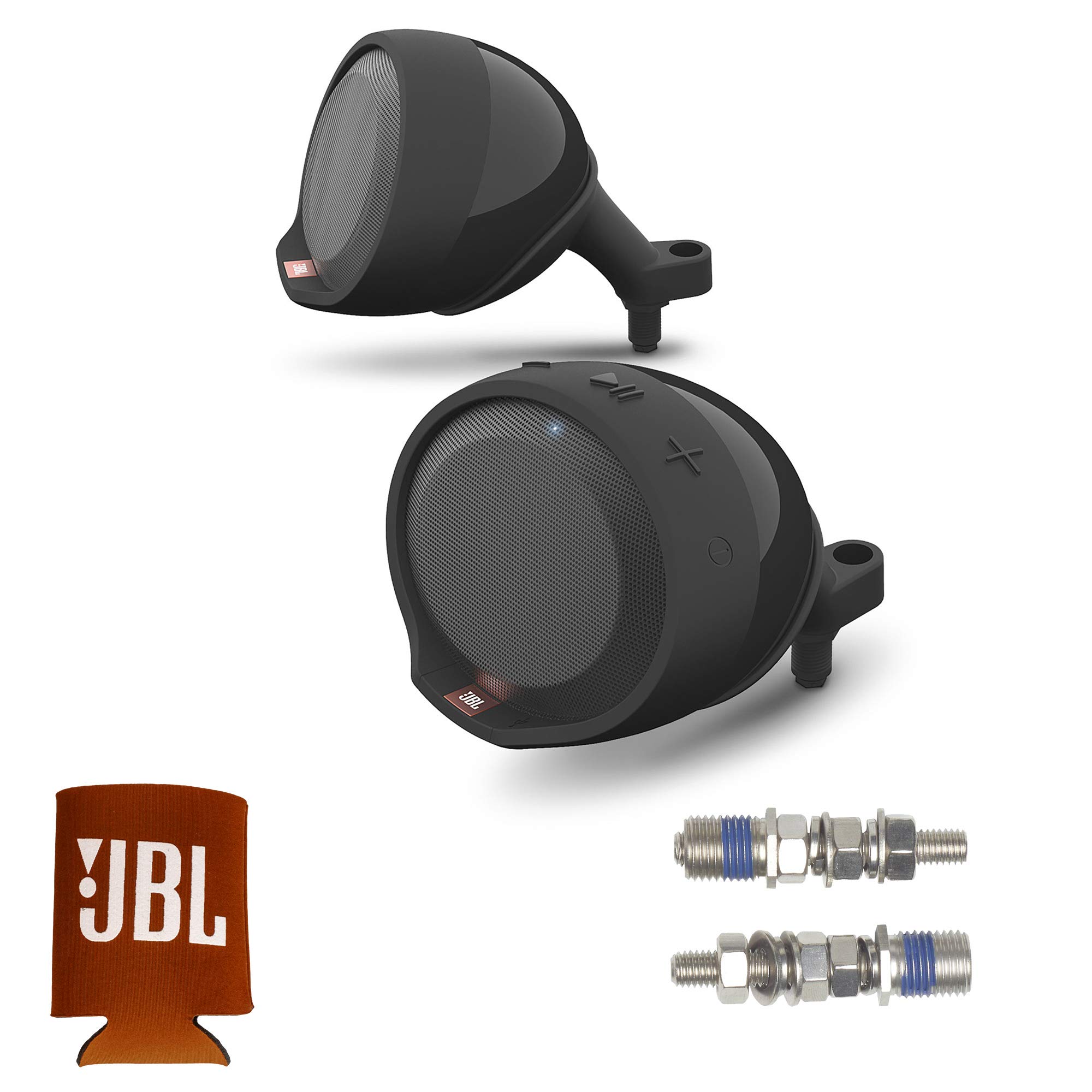 JBL Cruise PWSSPKCRUISEAM Waterproof Bluetooth Motorcycle Handlebar Speaker Kit with 8MM Bolt Kit - Perfect for Outdoor Adventures, Road Trips & Bike Rides