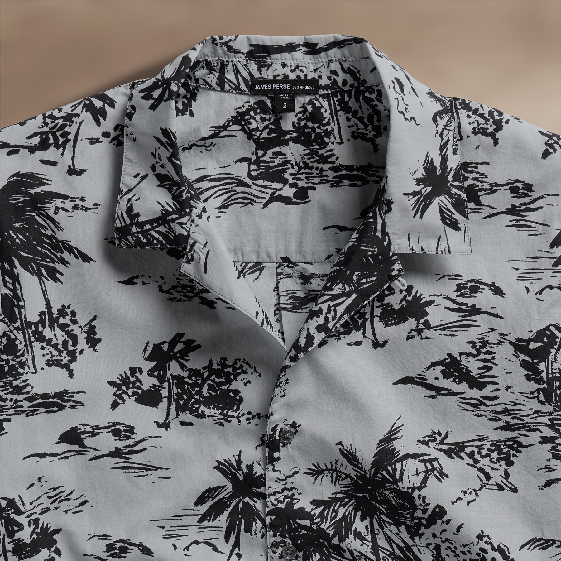 Brandílera Print Short Sleeve Shirt for Men - Grey Glacier Pigment/Black - Casual Summer T-Shirt for Outdoor Activities & Streetwear Fashion
