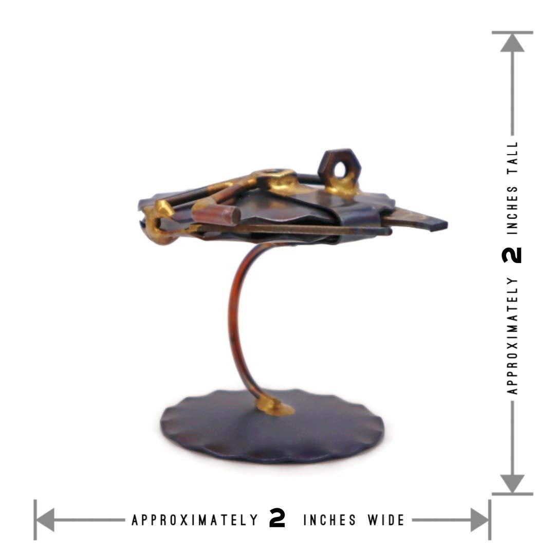Millennium Falcon Collectible Handmade Metal Art Figurine - Star Wars Desk Decor, Office Trophy, Unique Boss Gift, Home & Office Décor, Aircraft Model for Display & Collection | Perfect for Star Wars Fans, Movie Lovers & Sci-Fi Enthusiasts