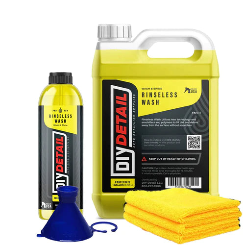 DIY Detail Rinseless Wash V2 - Waterless Car Wash Concentrate for Spot-Free Cleaning | Perfect for Home, Garage & Mobile Detailing
