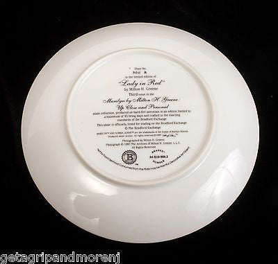 Vintage Marilyn Monroe Collectible Plates - Lady in Red & Rising Star in Excellent Condition | Perfect for Home Decor, Gift for Collectors & Hollywood Memorabilia Fans