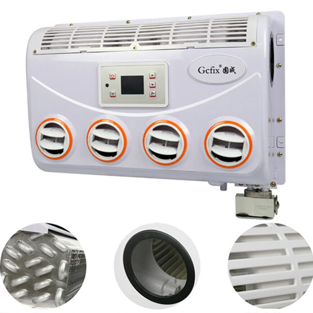 12V/24V Digital Display Inverter Car Air Conditioner - Portable Cooling System for Trucks, Buses, Vans & Excavators | Perfect for Long Road Trips & Hot Summer Days