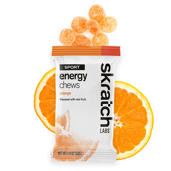 Skratch Labs Sports Energy Chews - Natural Electrolyte Gummies for Endurance Athletes | Pre-Workout & Post-Workout Fuel for Running, Cycling & Gym Training