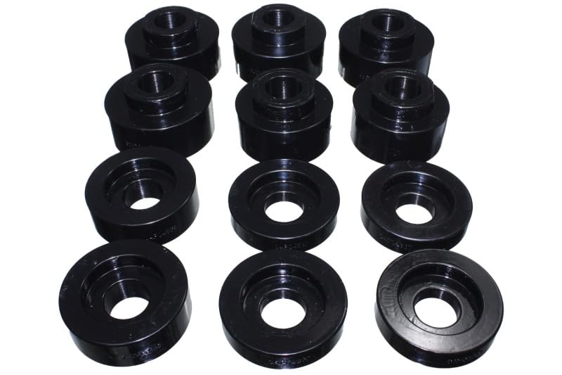 ENERGY SUSPENSION Body Mount Bushings for 08-16 Ford F250 Super Cab - Heavy Duty Replacement for Smooth Ride & Reduced Vibration - Perfect for Off-Roading, Towing & Daily Driving