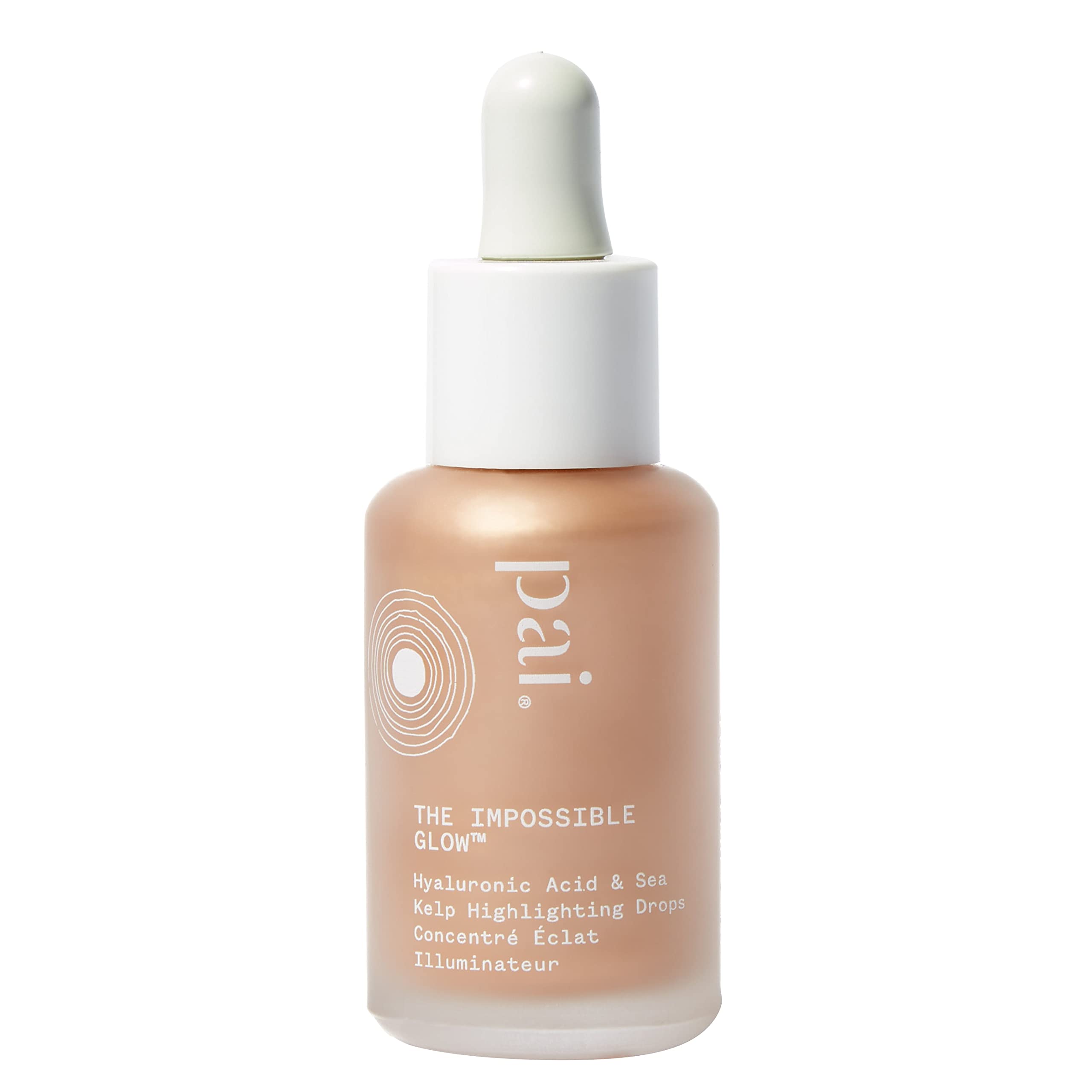 Pai Skincare - Organic Hyaluronic Acid + Sea Kelp Glow Drops for Radiant Skin | Natural, Vegan, Sensitive Skin Care (Rose Gold, 1 fl oz | 30 ml) | Hydrating Serum for Daily Glow & Nighttime Routine
