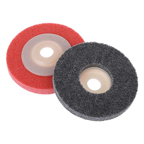 100mm Nylon Fiber Polishing Wheel Grinding Disc Abrasive Tools for Angle Grinder - Gray Color - Perfect for Metal Polishing, Rust Removal & Surface Finishing
