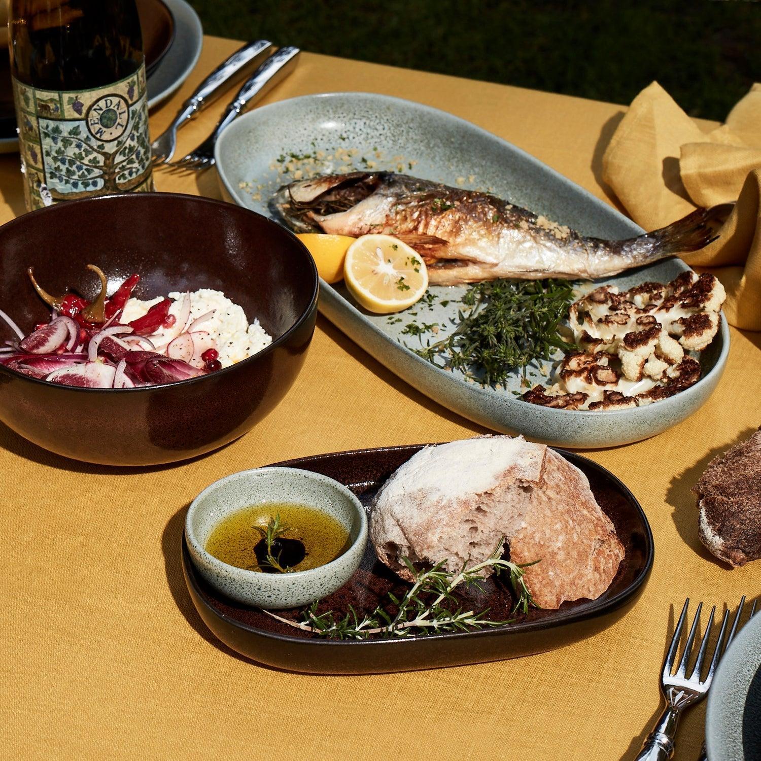 Elegant Terra Oval Platter for Wine & Cheese Serving - Perfect for Dinner Parties, Charcuterie Boards & Entertaining Guests