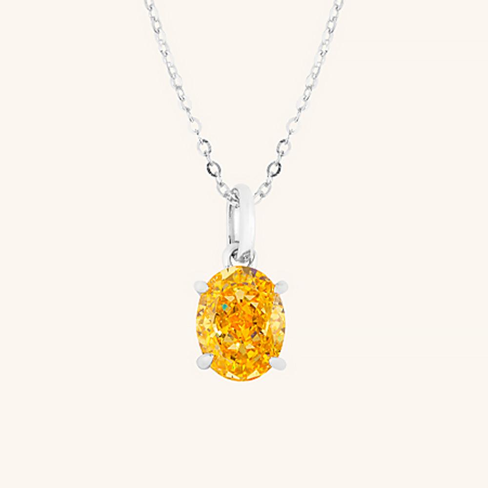 Harmony Oval Pendant Necklace for Women - Elegant Gold Plated Jewelry Gift for Mom, Wife, Girlfriend - Perfect for Valentine's Day, Anniversary & Special Occasions