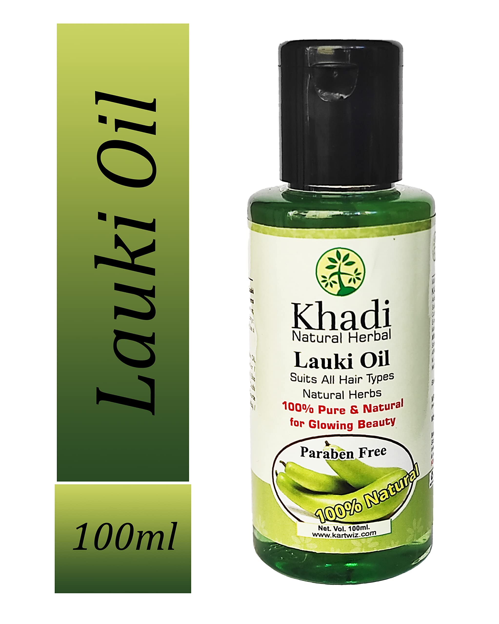 Herbigiri Herbal Lauki Hair Oil for Stress Relief & Anti-Dandruff - 100ml | Natural Hair Growth Treatment | Perfect for Daily Scalp Massage & Relaxation