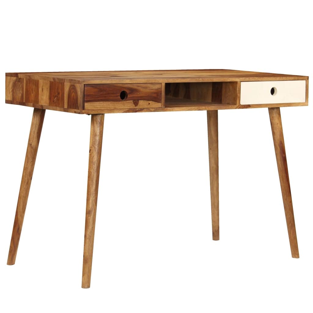 Solid Sheesham Wood Writing Desk - 43.3