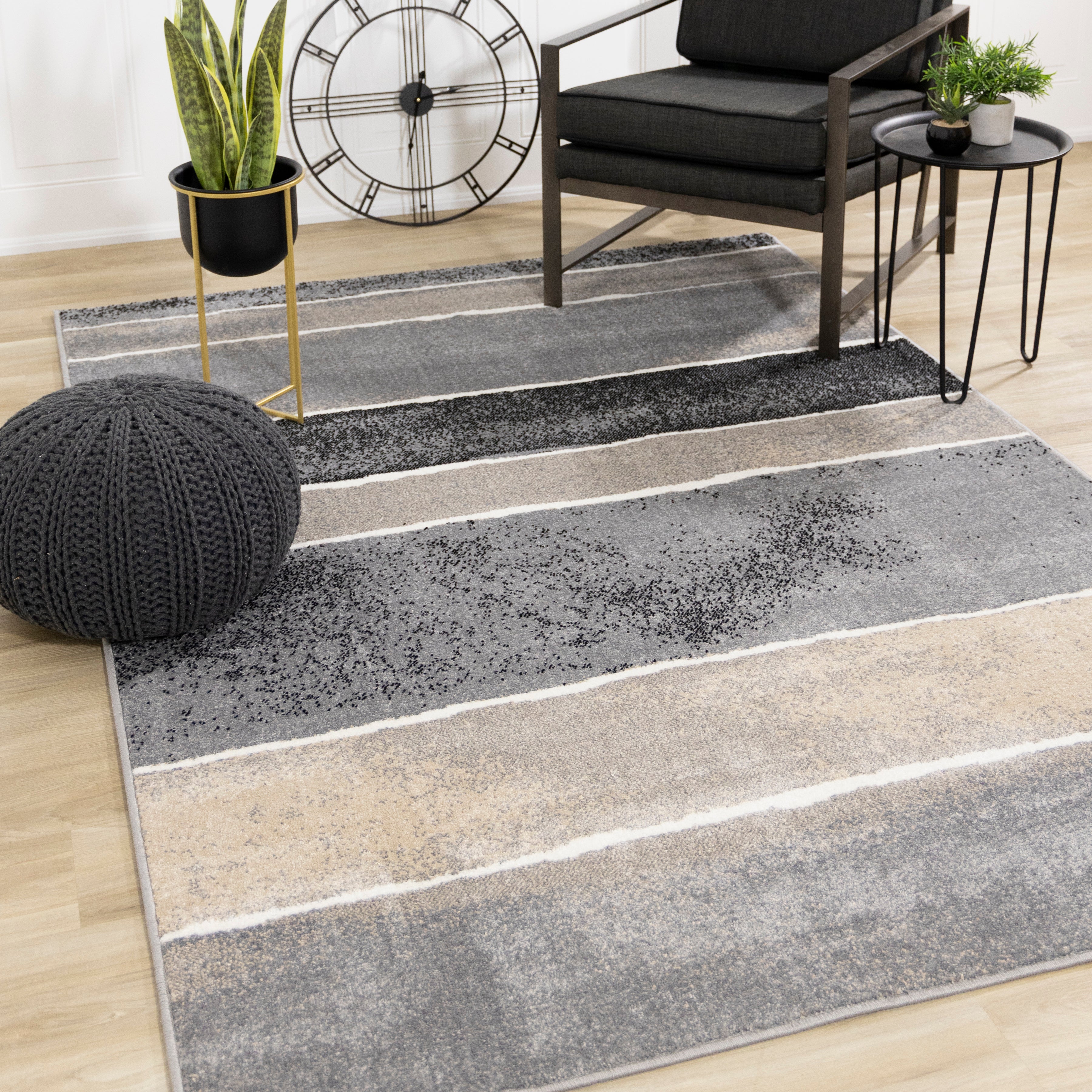 Century 5'3 x 7'7 Blue Area Rug - Soft Modern Living Room Carpet for Bedroom, Office & Home Decor