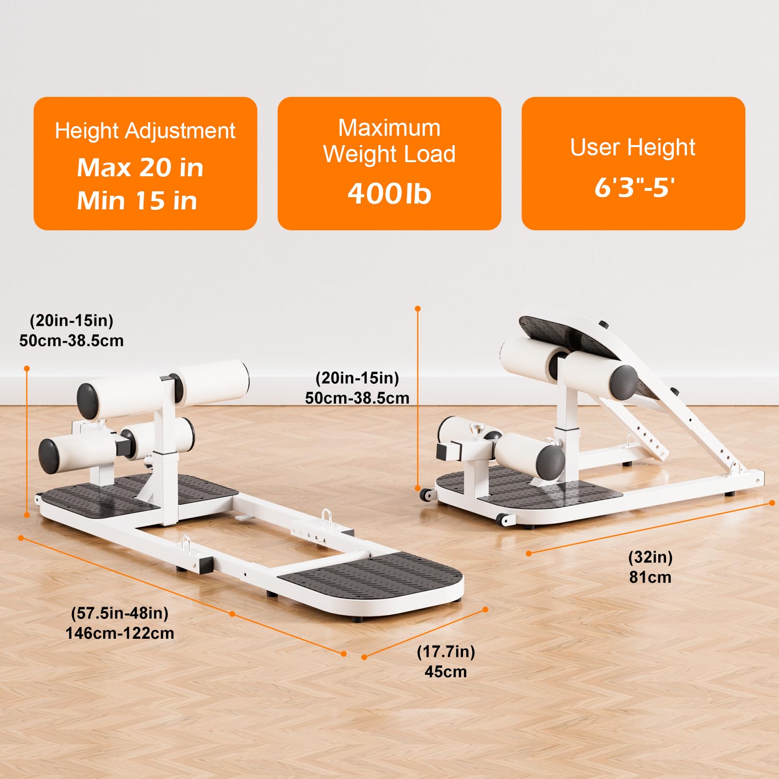 Premium Adjustable Hip Thrust Machine for Glutes & Legs - High Resistance Squat Trainer for Women & Men - Home Gym Equipment for Glute Bridges, Squats & Strength Training - Perfect for Home Workouts & Fitness Studios