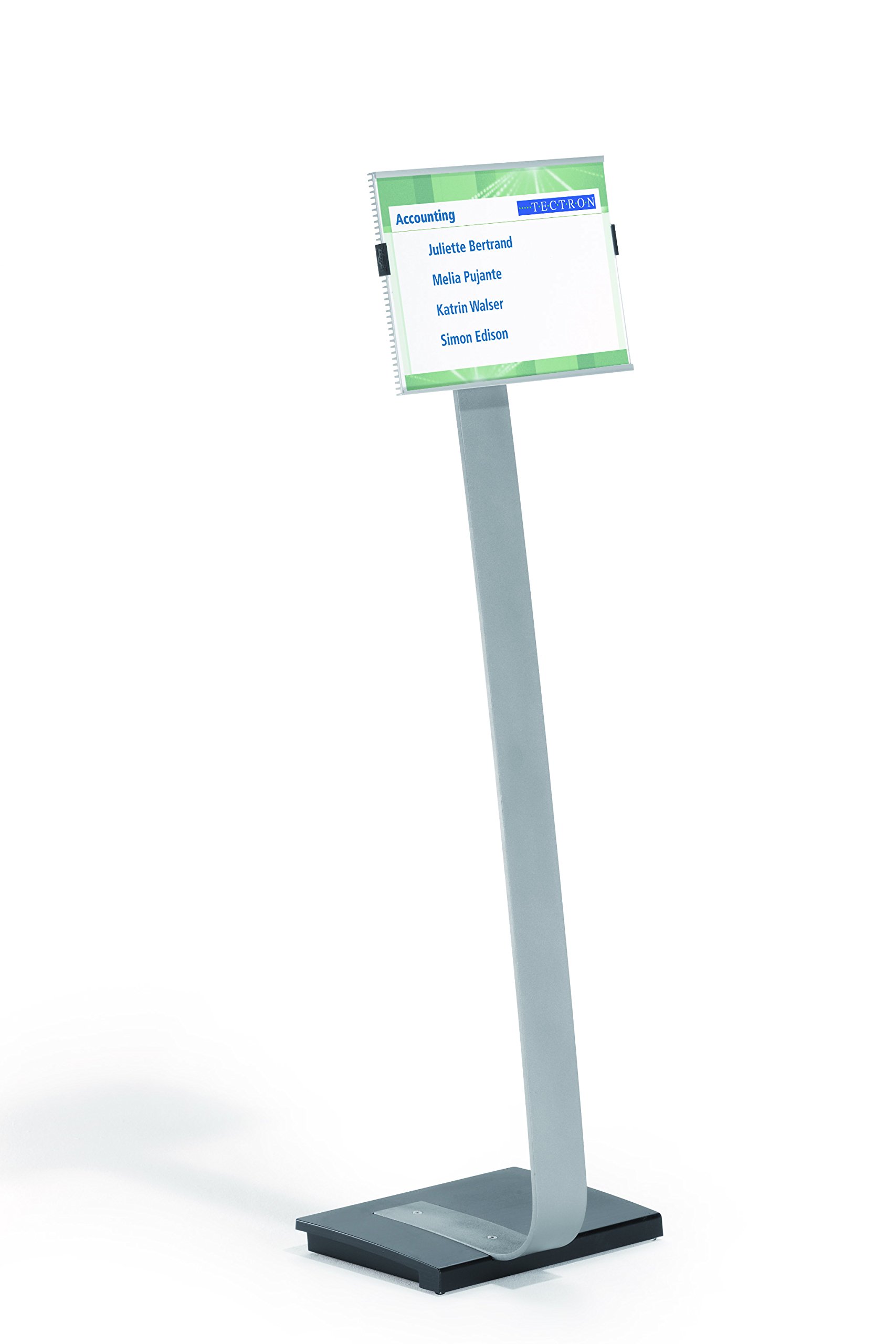 Durable Info Sign Duo Floor Stand with Letter-Size Inserts - 15 x 46.5 Inches, Clear Acrylic - Perfect for Retail Stores, Trade Shows & Event Displays