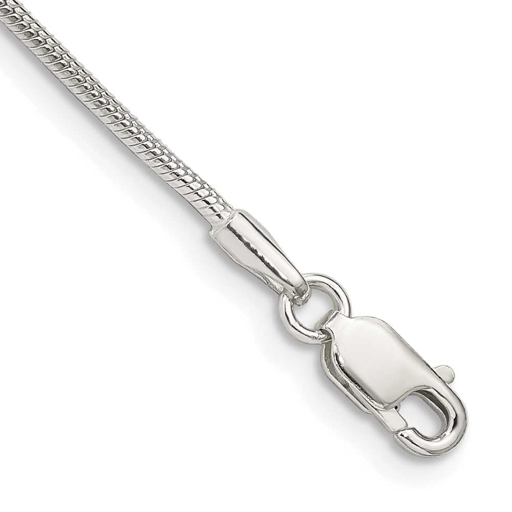 1.25mm Sterling Silver Snake Chain Anklet Bracelet - Elegant Ankle Jewelry for Women, Perfect for Daily Wear & Special Occasions