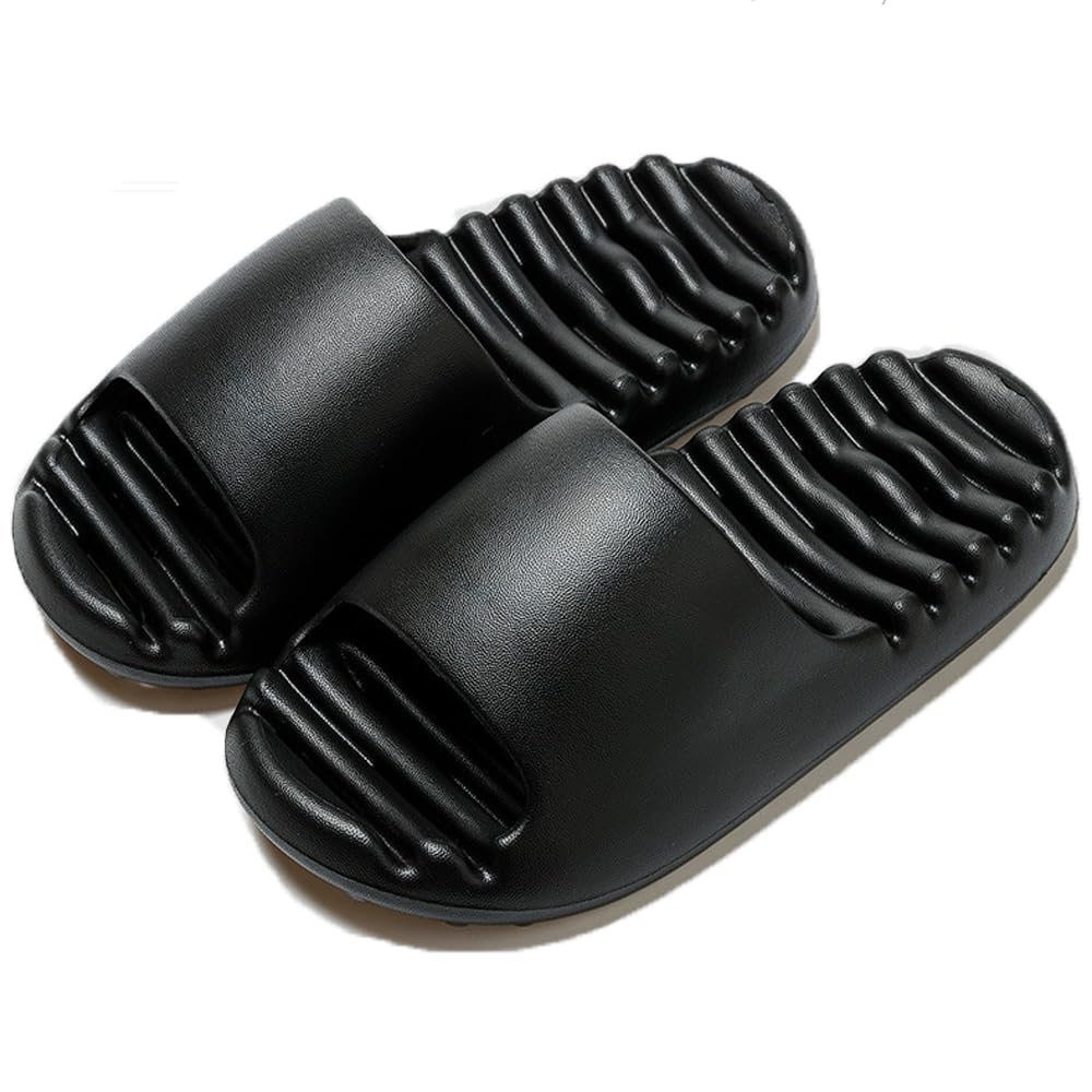 Non-Slip Quick Dry Shower Slippers for Women & Men - Thick Sole Bathroom Sandals with Drain Holes for Comfortable Home, Spa, and Pool Use