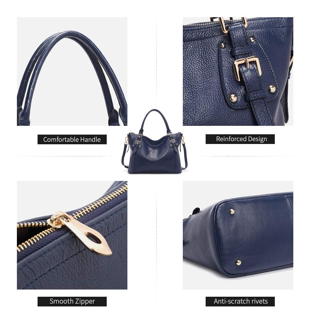 Stylish Kattee Leather Tote Shoulder Bag for Women - Designer Satchel Purse with Top Handles & Crossbody Strap, Large Capacity - Perfect for Work, Travel & Everyday Use