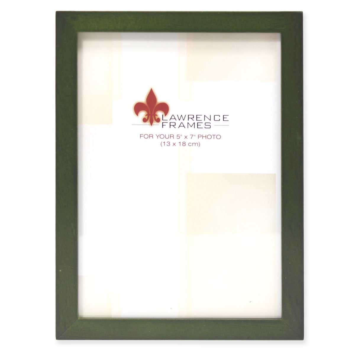 5x7 Green Wood Picture Frame - Lawrence Frames Collection for Wall Decor