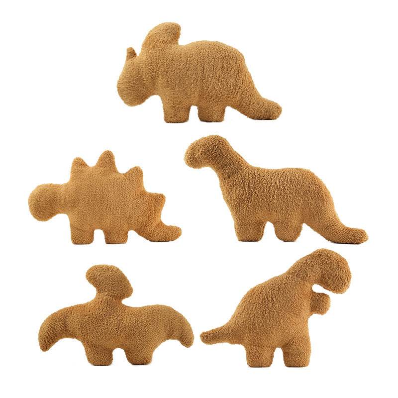 Dino Chicken Nugget Plush Toy - Cute Dinosaur Stuffed Animal for Kids, Soft & Huggable - Perfect for Playtime, Gifts, and Room Decor