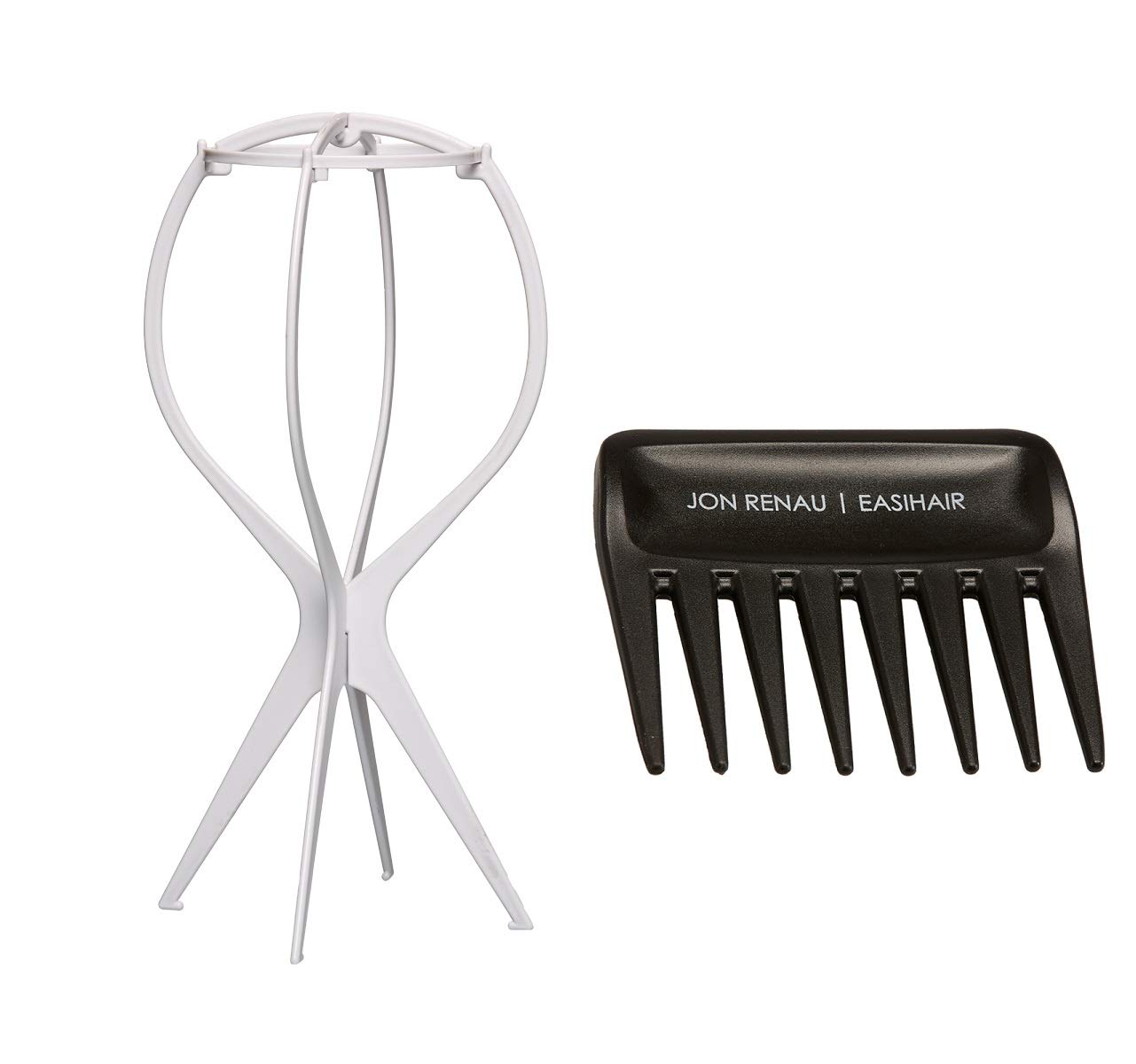 Jon Renau Ignite Lace Front HD Wig 4PC Bundle with Plastic Wig Stand, Wide Tooth Comb & Styling Guide - Premium Synthetic Hairpiece for Women - Perfect for Daily Wear, Cosplay & Special Occasions