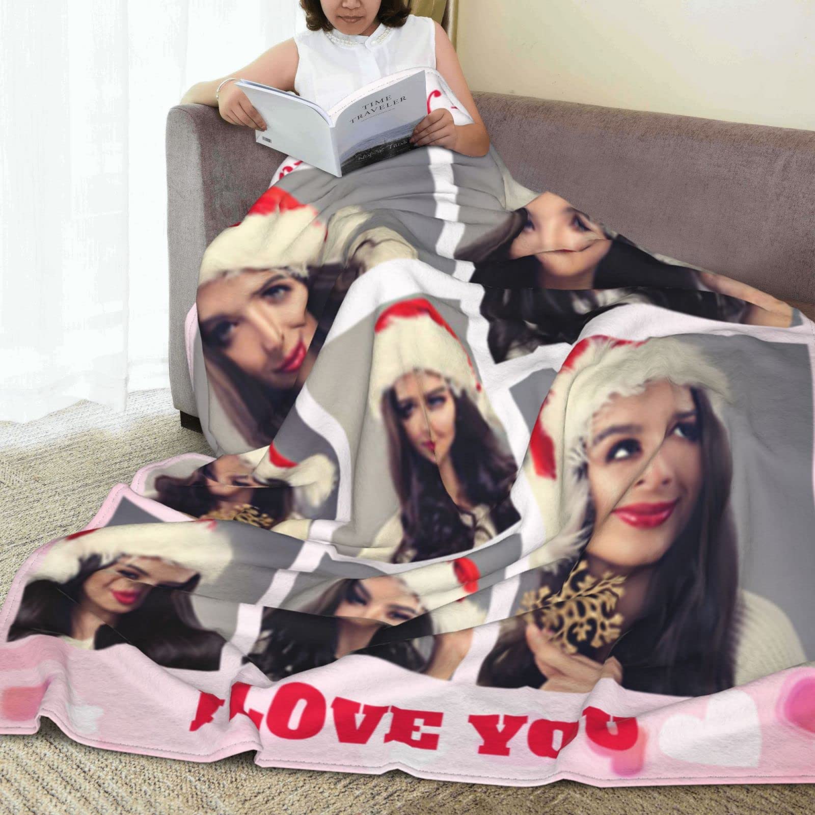 Custom Photo Blanket - Personalized Throw Blanket with Your Picture for Baby, Mother, Father, Friends & Lovers | Unique Gift for Birthday, Halloween, Christmas | Cozy Home Decor & Thoughtful Present for Pet Lovers