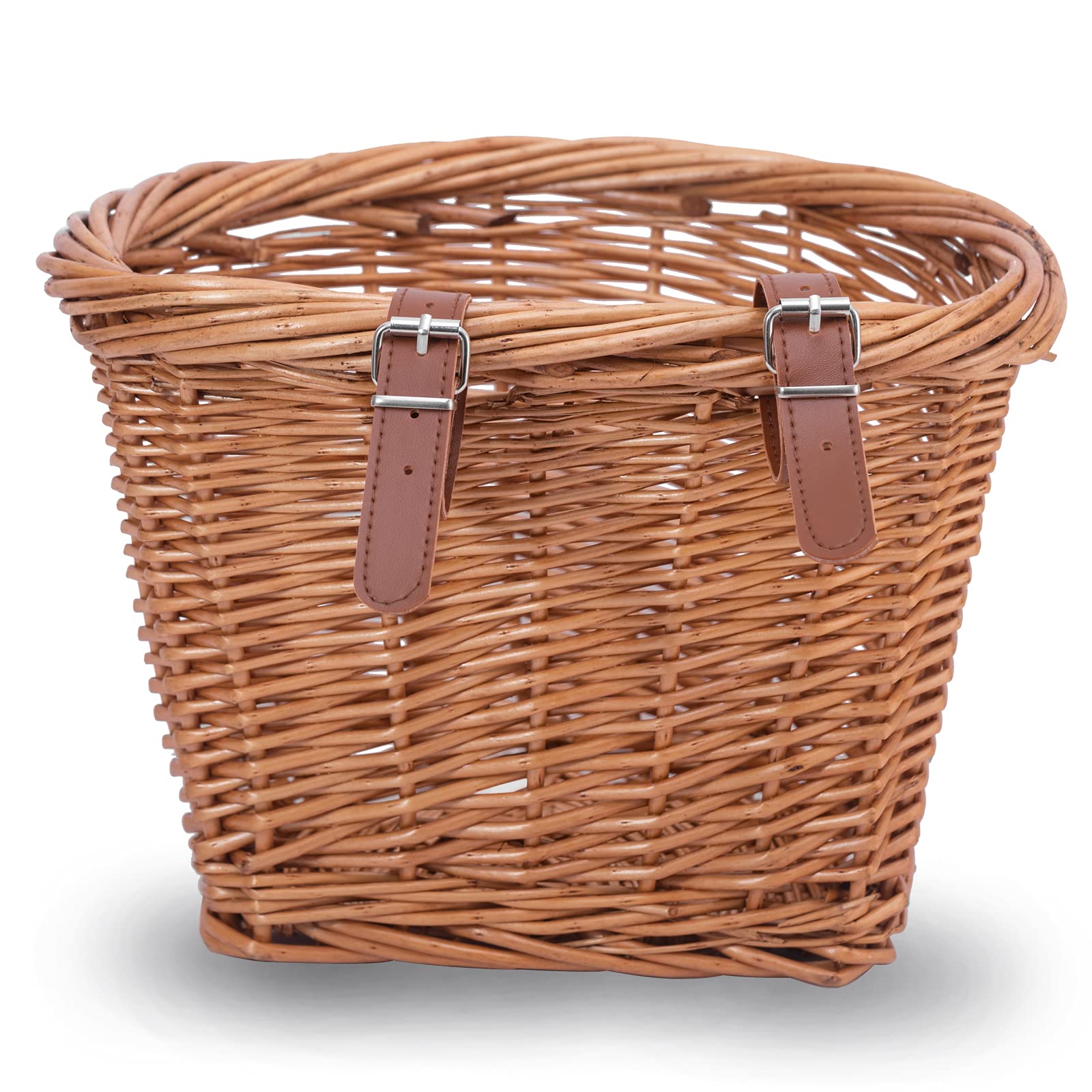 DRBIKE Wicker Bike Basket for Kids - Front Handlebar Basket for 12-18 Inch Bikes, Balance Bikes & Scooters - Durable Kids Bicycle Accessories - Perfect for Picnics, School Runs & Outdoor Adventures