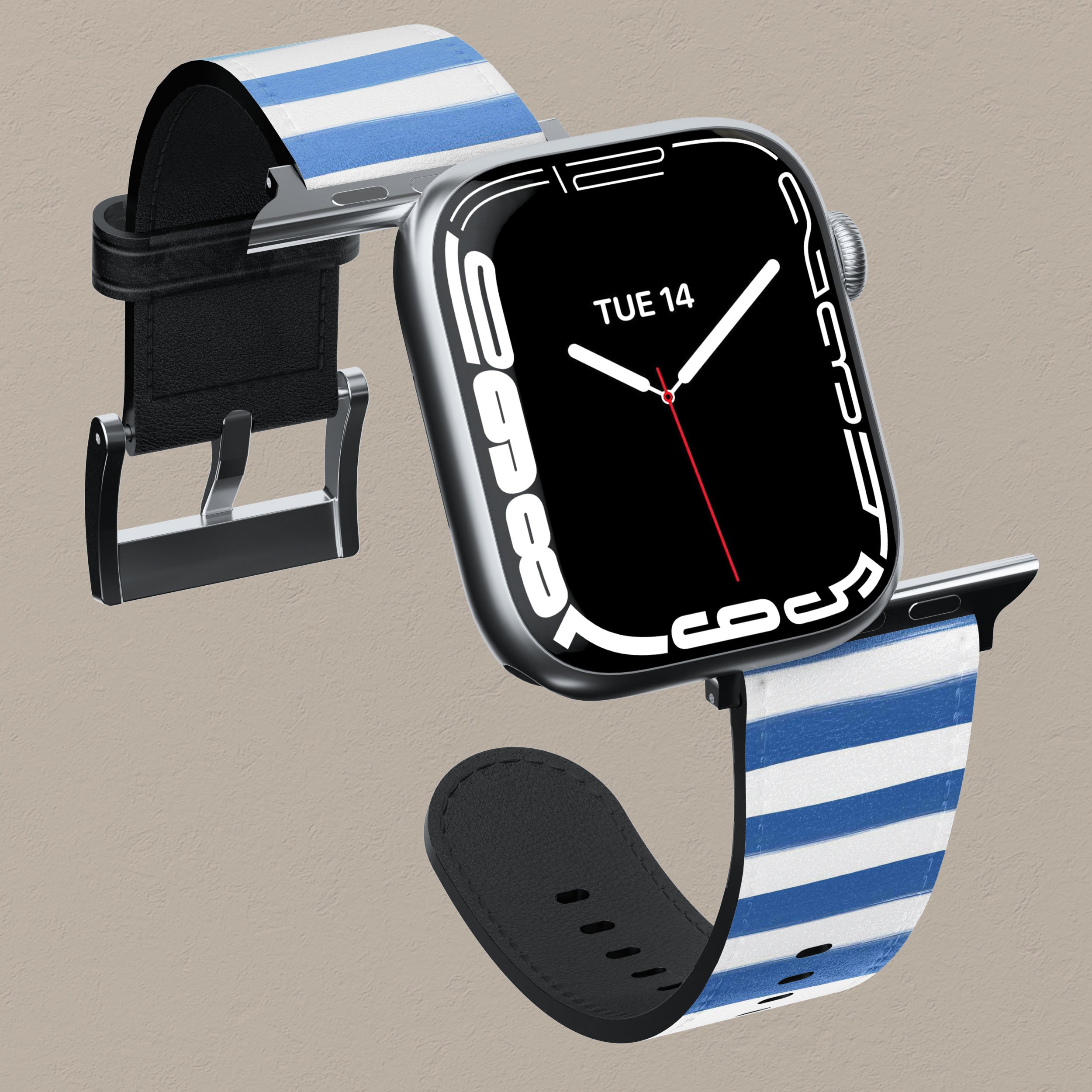 Premium Sailor Lines Apple Watch Band - Stylish & Durable Replacement Strap for Apple Watch Series 1-9 - Perfect for Sports, Workouts & Everyday Fashion