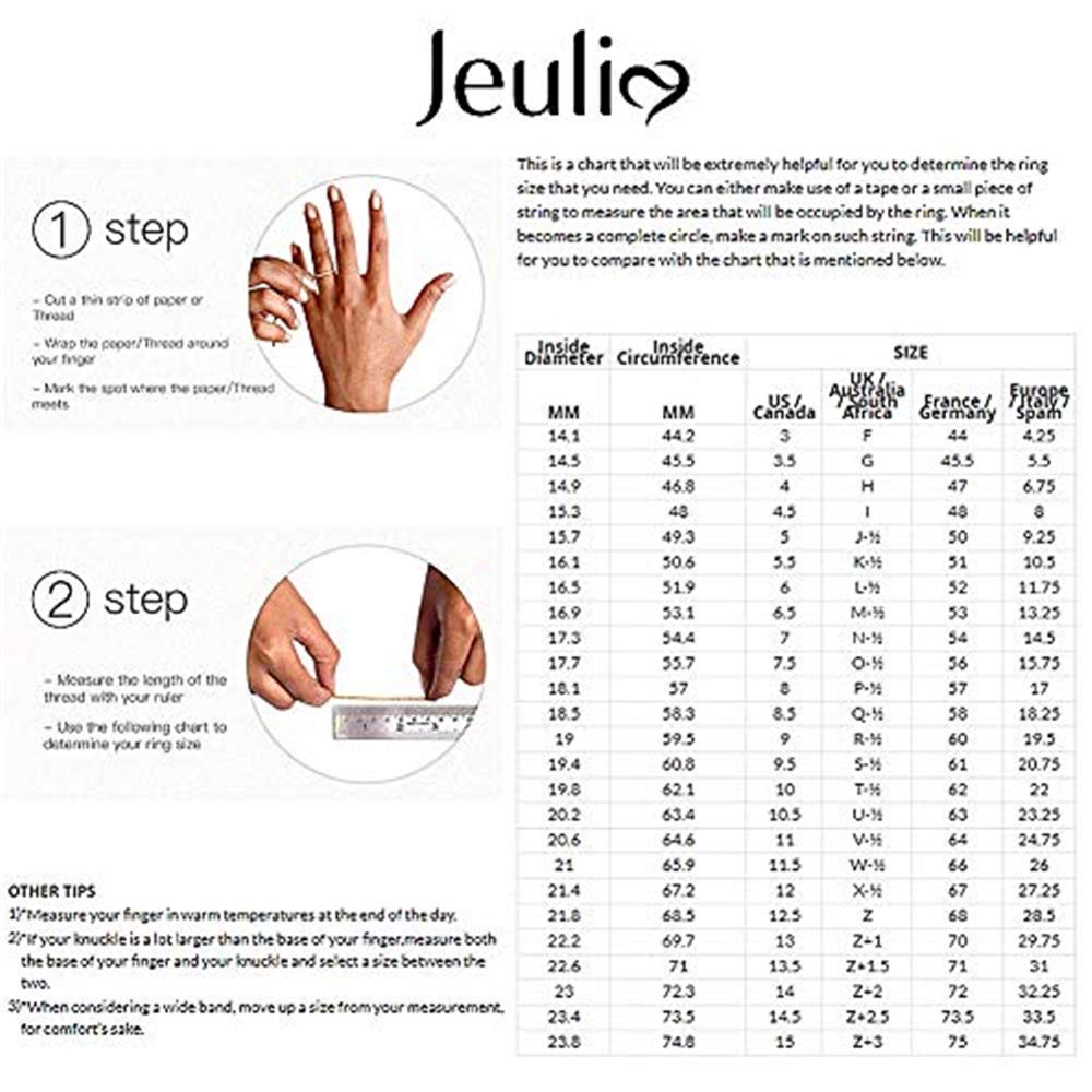 Jeulia Sterling Silver Fox Hug Me Ring for Women - Round Cut Engagement, Wedding, Anniversary, Birthday Gift for Wife & Girlfriend (Includes Jewelry Box) | Perfect for Romantic Occasions & Everyday Wear