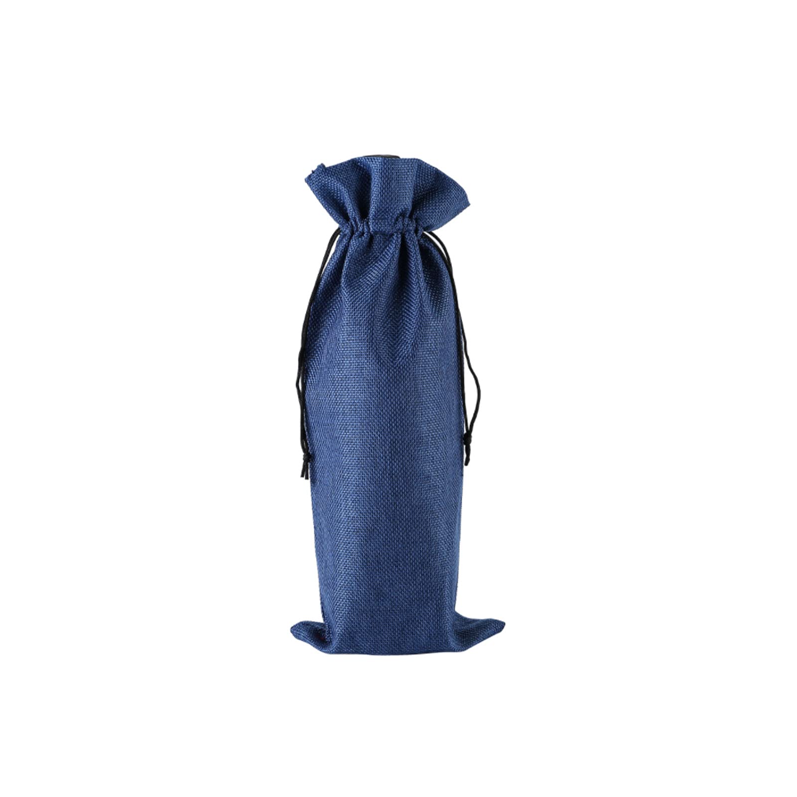 Premium Burlap Wine Bags Set - Reusable Breathable Linen Drawstring Bottle Bags for Wine & Champagne - Royal Blue Gift Packaging for Christmas, Weddings & Parties