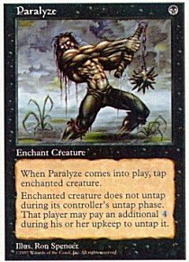 Magic: The Gathering - Paralyze Card - Fifth Edition | Collectible Trading Card for MTG Players & Deck Builders