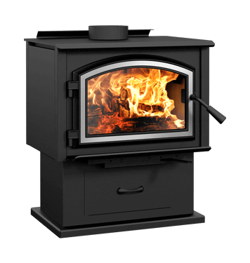 Empire Stove Gateway 1700 Wood Burning Stove - EPA Certified, High Efficiency Outdoor/Indoor Fireplace for Cabin, Patio & Home Heating (Model WB17FS) | Perfect for Winter Warmth & Cozy Ambiance