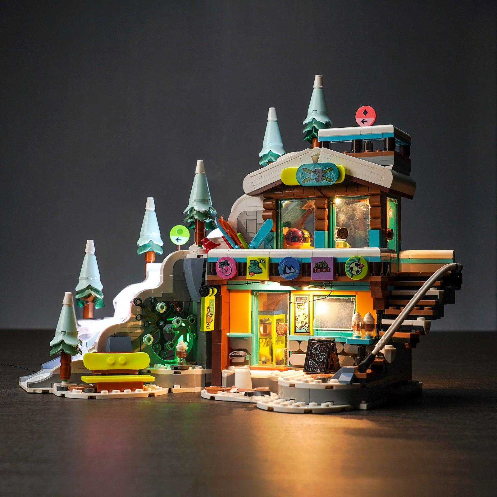 LEGO Mountaintop Climbing Snow Mountain Lamp Set 41756 - LED Light Kit for LEGO Building Blocks, DIY Night Light for Kids Room Decor & Model Display