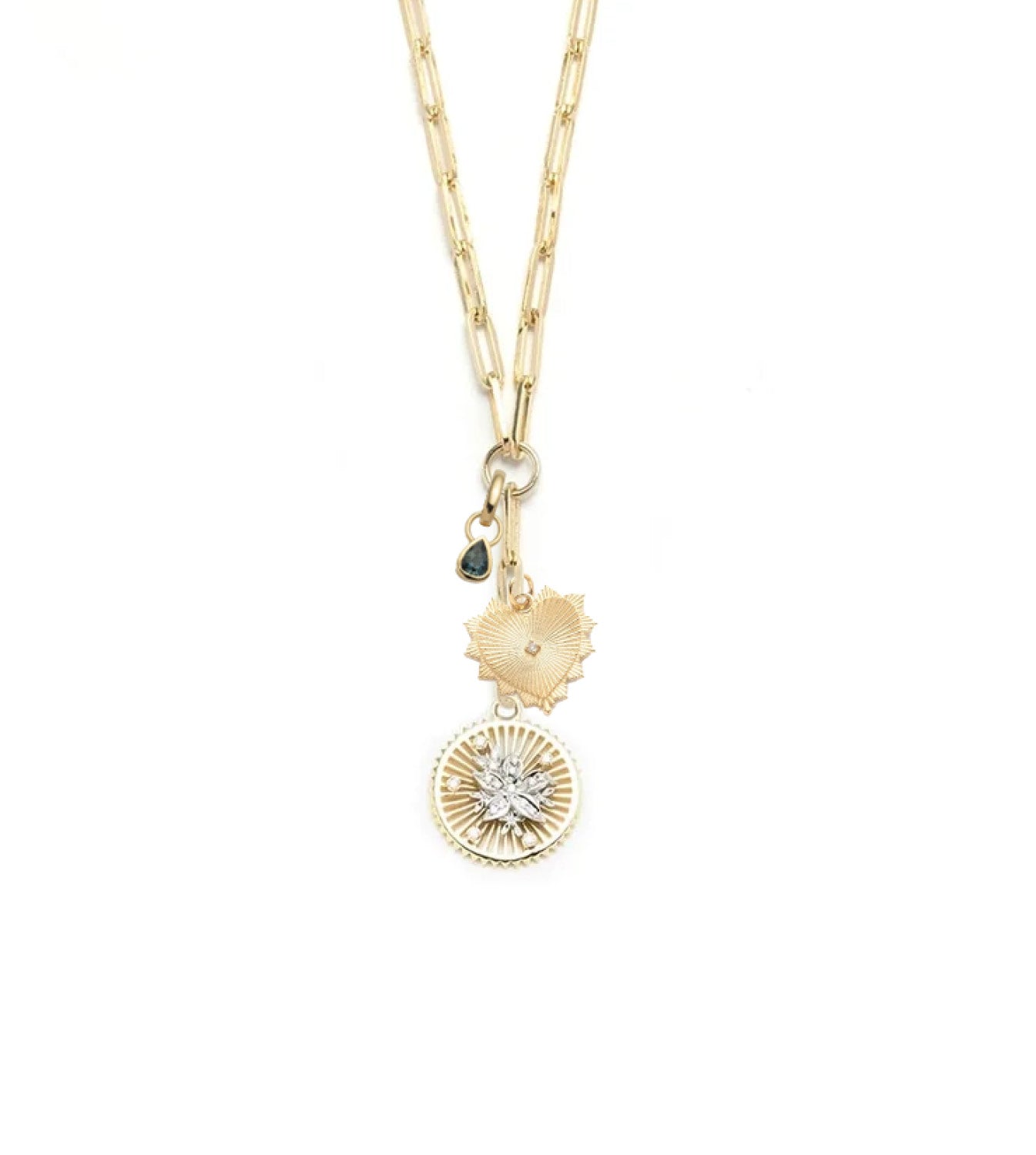 Classic Fob Extension Necklace with Resilience & Radiating Heart Design - Forever & Always Matching Pair Jewelry for Couples, Anniversary Gifts & Romantic Occasions