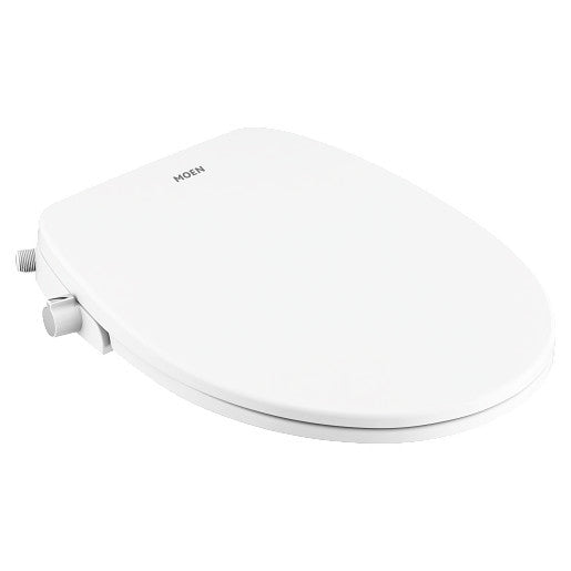 Moen EB500R White 2 Series Non-Electronic Round Front Bidet Toilet Seat - Perfect for Bathroom Upgrades & Hygienic Comfort
